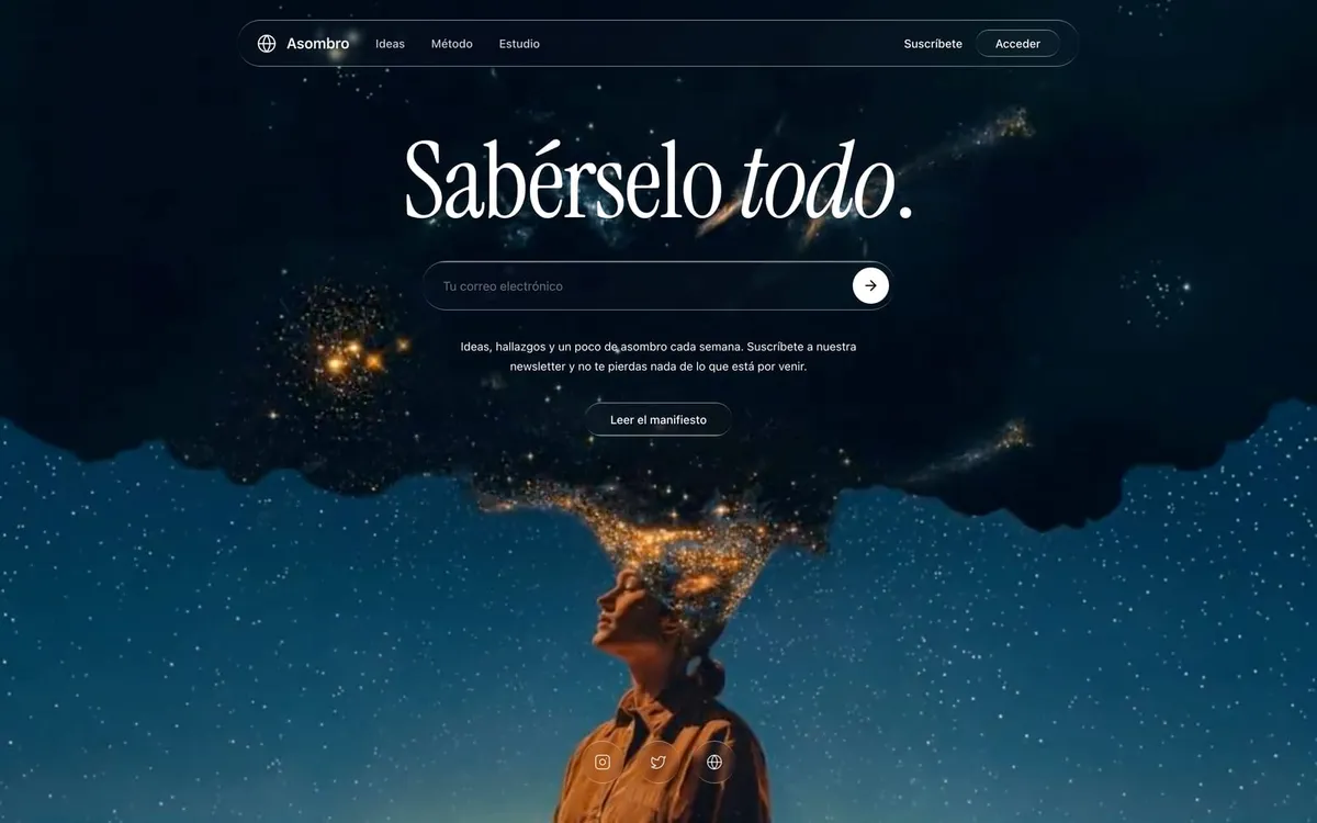 Web Asombro — Medios de ideas y estudios de innovación