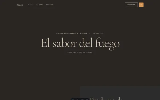 Web Brasa — Restaurantes