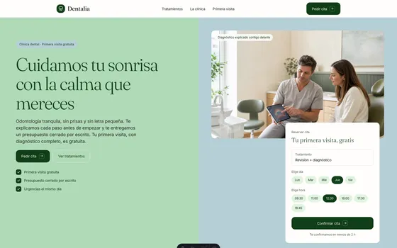 Web Dentalia — Clínicas dentales