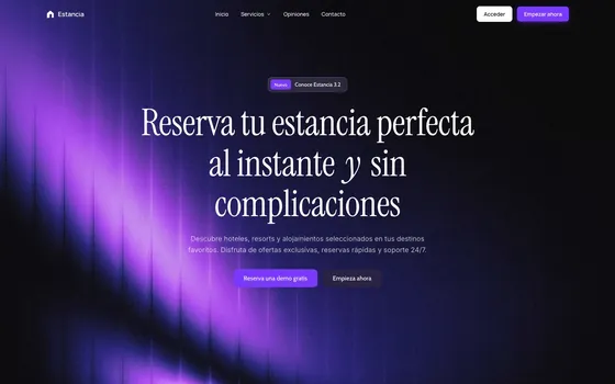 Web Estancia — Software de reservas para hoteles y alojamientos