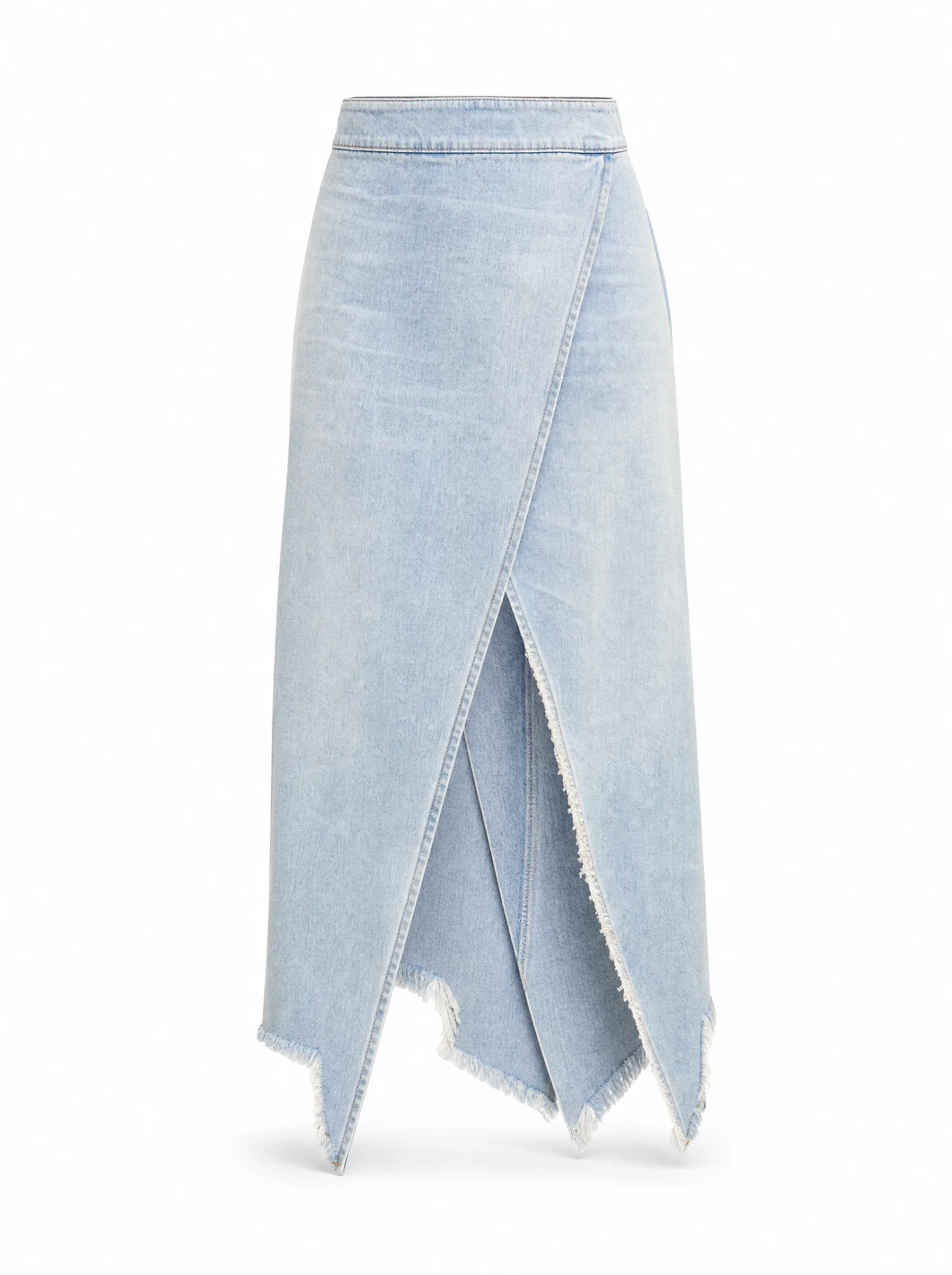 Blue Denim Sarong Skirt
