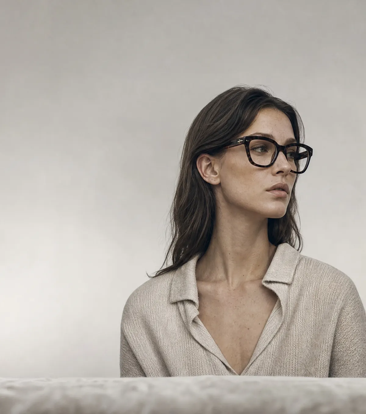 Retrato editorial con montura Forma
