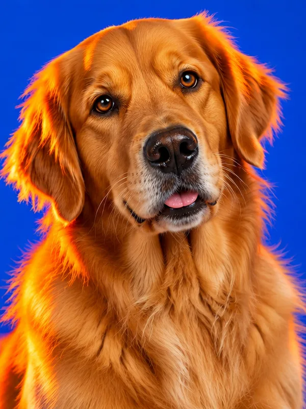 Retrato de un golden retriever